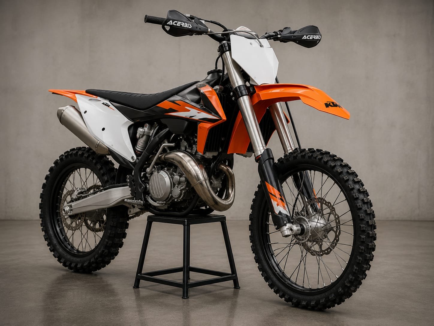 Cross-Motorrad im Mietpark von Bosna Adventure